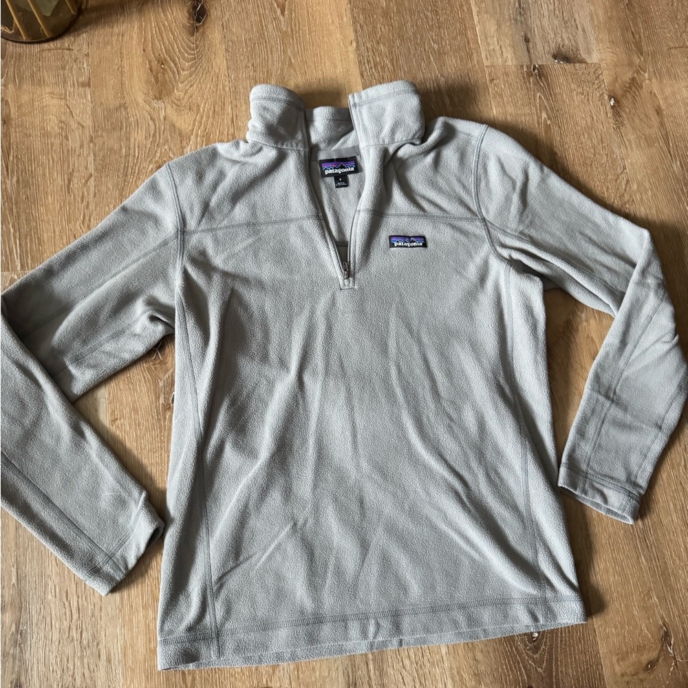 Patagonia Women’s Fleece Gray‎ Quarter-Zip Sweater Size S